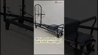 Classic Pilates Reformer with Tower Half Trapeze Product Display！ Email:donna@romanysports.com