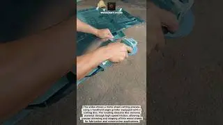 Cutting Sheet Metal with an Angle Grinder Fast & Precise DIY Method #metal #tools #DIY