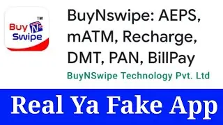 BuyNswipe || New Aeps Portal || BuyNswipe Real Ya Fake