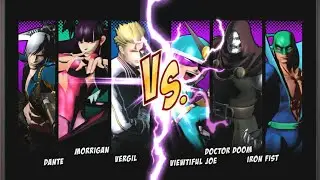 Morrigan, Dante e Vergil - ULTIMATE MARVEL VS CAPCOM 3
