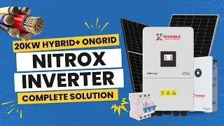 🔧 20KW Inverex Nitrox Hybrid + On-Grid Solar System Installation | Full Site Setup