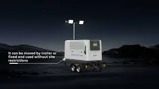 4000W 150000LM Mobile Led Lighting Tower AC Input 135Kw Portable Generator Lights