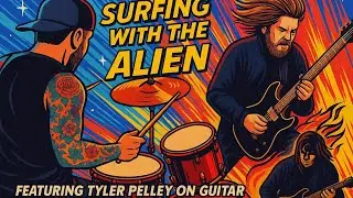 Surfing With The Alien Cover featuring Tyler Pelley 