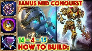 КАК СОЗДАТЬ ЯНУС &mdash; JANUS MID CONQUEST (ГЕЙМПЛЕЙ SMITE, 7-й сезон)