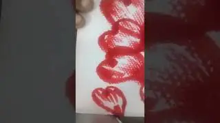 HEARTS BRUSH PEN PAINTING...