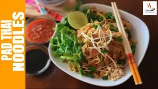 Pad Thai Noodles | Popular Thai Street Food | Asian Style Cooking | Chinese Noodles