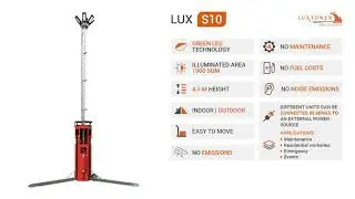 Luxtower S10 pneumatic towerlight