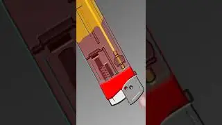 how cool animation of a simple Gas lighter working shorts
