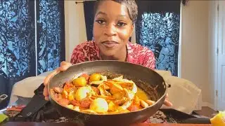 Crab Claw Seafood boil Mukbang (Spicy Seafood Asmr ,Eating Sounds)