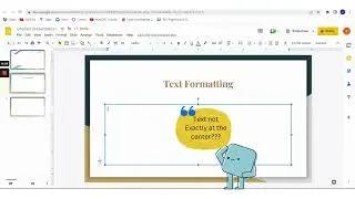 Text Formatting in Google Slides