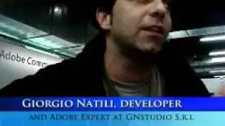 Adobe Max 2008 Milan-Interview with Giorgio Natili, developer and Adobe Community Expert