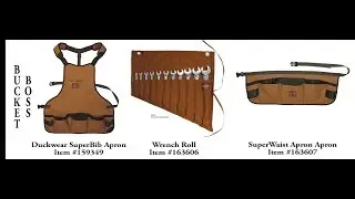Gotta Have Gifts 2017 - Bucket Boss Aprons, Tool Rolls and Woodcraft T-Shirt