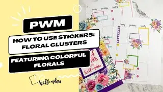 HOW TO: Floral Clusters In your Planner