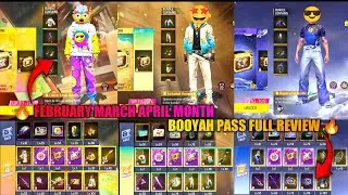 🔥FREE FIRE FEBRUARY MONTH BOOYAH PASS | and MARCH APRIL MONTH BOOYAH PASS FULL REVIEW 🥳 || #viral 