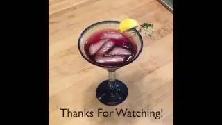 Blueberry Thyme Gin Smash