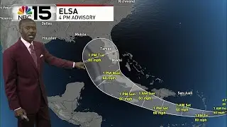 Tropical Storm Elsa will enter and move through the Caribbean