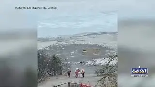 Two rescued near face of Mendenhall Glacier after falling through ice