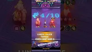 TERNAK CHOU B4! CMD LUNOX GGC ALICE #magicchessgogo #mobilelegends #mccglcc