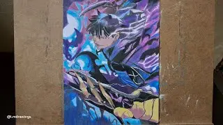 Desenhando Sung Jin-woo [Solo Leveling]