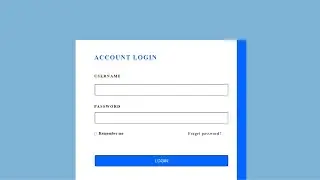 How To Create Login Form In HTML and CSS | Login form in html and CSS | CodeWithMe