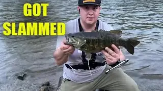 Dupage River Fishing - GOT SLAMMED #illinoisfishing #smallmouth #bassfishing