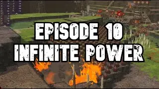 Timberborn - Hard Mode Infinite Power 10 - Temple and Terraforming!