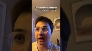 When your roommate is ultra serious #roommates #funny #comedy #skit