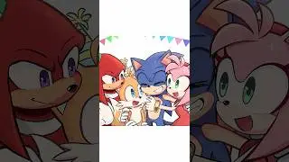 🥳IT&rsquo;S SONIC&rsquo;S BIRTHDAY!!!🎂(SONIC COMIC DUB) #sonicthehedgehog #comicdub #birthday #ytshorts