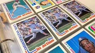 ASMR: 1980s Baseball Star Cards / gum chewing / whisper