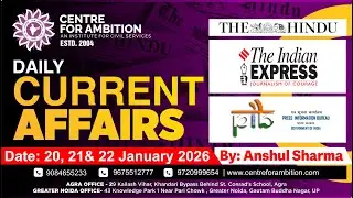The Hindu Newspaper Analysis | 20,21 & 22 Jan 2026 | Daily Current Affairs#ias | #PCS | #upsc | #gs
