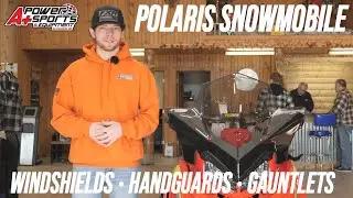 Ветровые стёкла, защитные щитки и перчатки для снегоходов Polaris! Опции и информация!