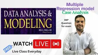 Multiple Regression Model Live Practice | Most Expected Questions in Exams
