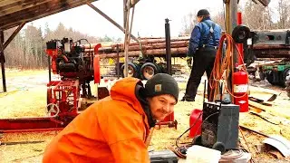 Logging with Sterling - Do We Complete our Lumber Order Ontime for the Barge? - Sawmill Alaska