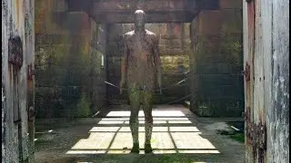 Folkestone Harbour Arm - Anthony Gormley Another Time XVIII - Front and Rear Views
