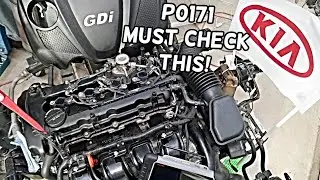 CODE P0171 SYSTEM TOO LEAN KIA SORENTO, KIA SPORTAGE MUST CHECK THIS