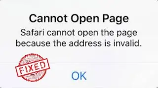 Fixed✅ : Safari Cannot Open The Page  Because The Address Is Invalid