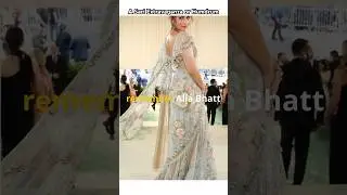 A 23 Foot Long Masterpiece? #aliabhatt #saree #metgala #viral #trendingshorts #youtube #met2024