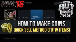 NHL 16 HUT Tips and Tricks: HOW TO MAKE COINS! - 