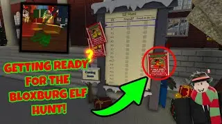 Getting ready for the Elf hunt in Bloxburg!