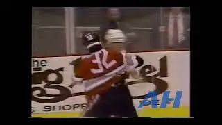 IHL Apr. 4, 1992 Kerry Clark,SL v Kevin Evans,KC (HL) Salt Lake Golden Eagles Kasas City Blades