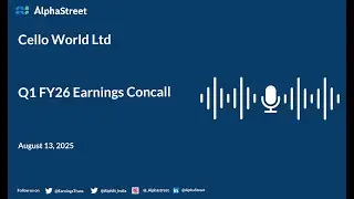 Cello World Ltd Q1 FY2025-26 Earnings Conference Call