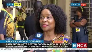 ANC Treasurer-General Gwen Ramokgopa reacts to 08 January statement