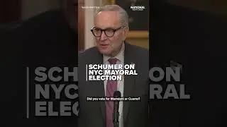 Schumer on voting for the New York Mayoral elections