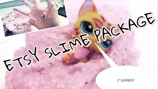 IT LEAKED?! | Etsy Slime Package!