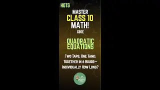 CBSE - CLASS 10 - #quadraticequationclass10th #class10maths #englishmedium #HOTSCBSE #5marks