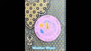 ⛈️🌦️⛅️# Weather wheel activity school project # Easy to make for kids #🌧️☀️🌩️