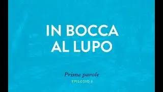 Basic Italian language: VIDEO 9 – In bocca al lupo [1st Series]