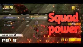 Over power squad ranked match gameplay with white ninja bundle #freefire #garena # squad