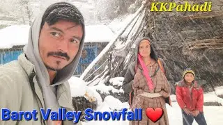 आज कल बरोट वैली के बर्फ के नजारे |  Today Barot Valley Beautiful | Pahadi Lifestyle Vlog | KKPahadi 