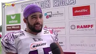 RTF.1 Sport:  American Football: SSV Reutlingen 05 Eagles  gegen Biberach Beavers